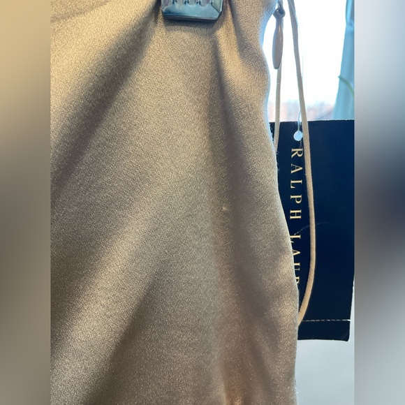 RALPH LAUREN Black Label Gold Silk Pleated Skirt - Picture 4 of 10